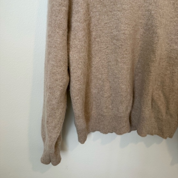 Quince Mongolian Cashmere Crewneck Sweater Size XL, Oatmeal Quiet Luxury - Picture 11 of 14
